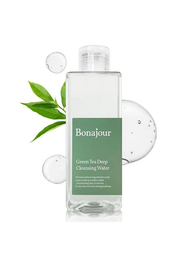 R] Vegan Beauty Green Tea Deep Cleansing Water And Makeup Removing Solution Natural Makeup Remover Cleansing Tonic 8.8 Fl. Oz