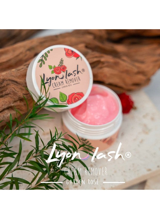 Lyonlash Pro Gentle Cream Remover 15G 0.51Fl. Oz ; Removes Eyelash Extension Glue Effectively; Low Irritation For Sensitive Skin ; Essential Lash Extensions Supplies (Garden Rose)