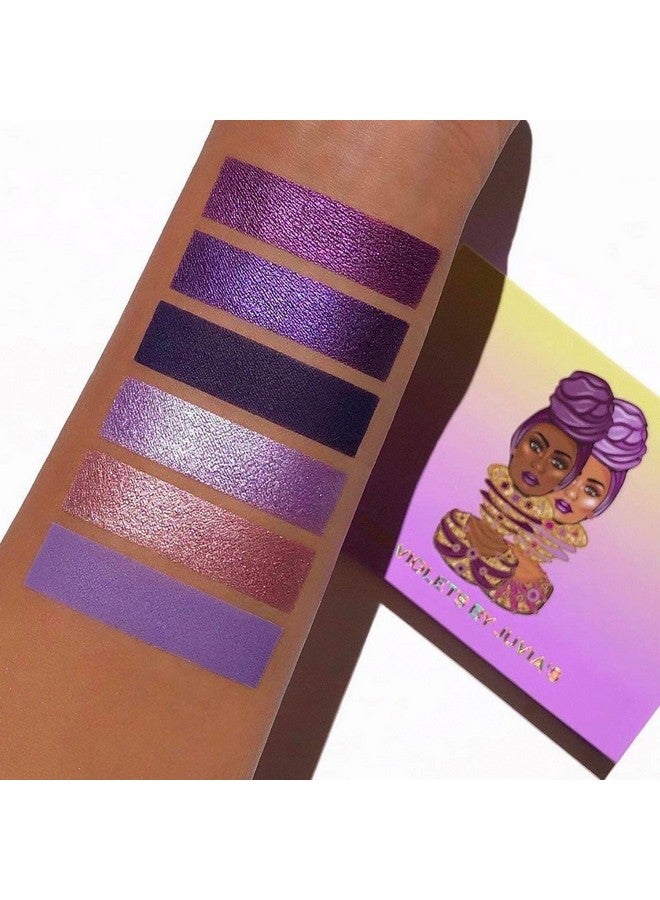 The Violets Eyeshadow Palette Professional & Pigmented Eye Makeup Flawless Finish Soft & Natural Or Complete Glam Shades Of 6