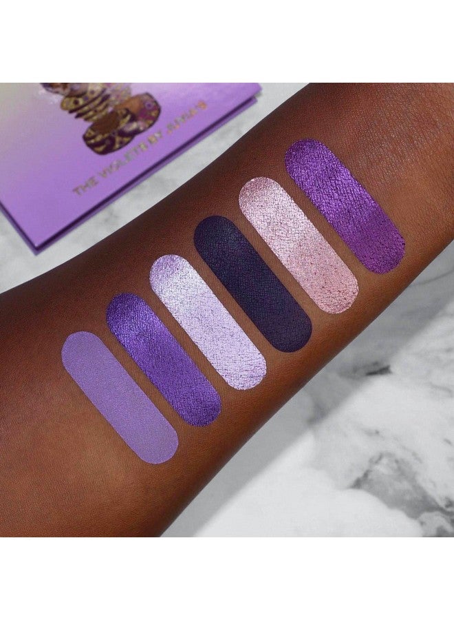 The Violets Eyeshadow Palette Professional & Pigmented Eye Makeup Flawless Finish Soft & Natural Or Complete Glam Shades Of 6