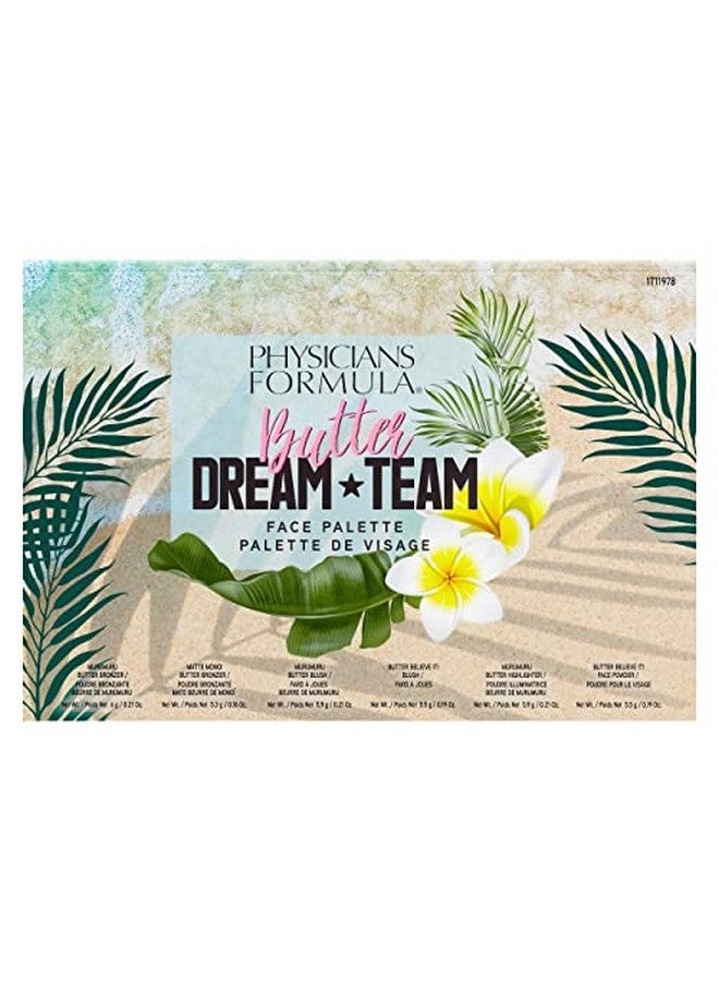 Butter Dream Team Palette Makeup Gift Set Bronzer Blush Face Powder Dermatologist Approved