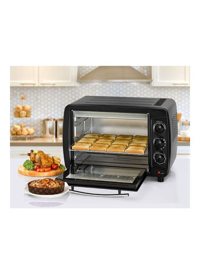 Electric Oven Multifunction With Double Glass For Toasting/Baking/Broiling 35.0 L 1500.0 W TRO35RDG-B5 Black