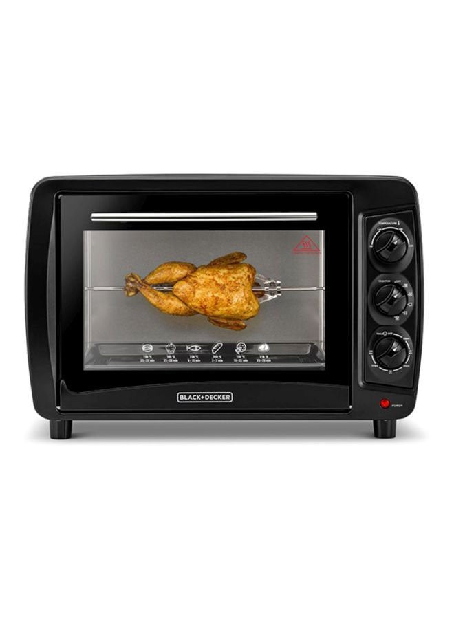 Electric Oven Multifunction With Double Glass For Toasting/Baking/Broiling 35.0 L 1500.0 W TRO35RDG-B5 Black