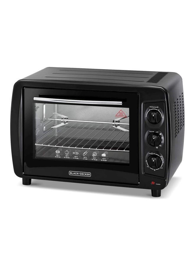 Electric Oven Multifunction With Double Glass For Toasting/Baking/Broiling 35.0 L 1500.0 W TRO35RDG-B5 Black