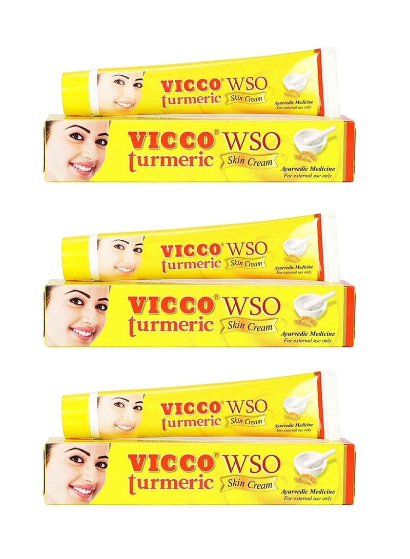 3-Piece Turmeric WSO Ayurvedic Skin Cream 60grams