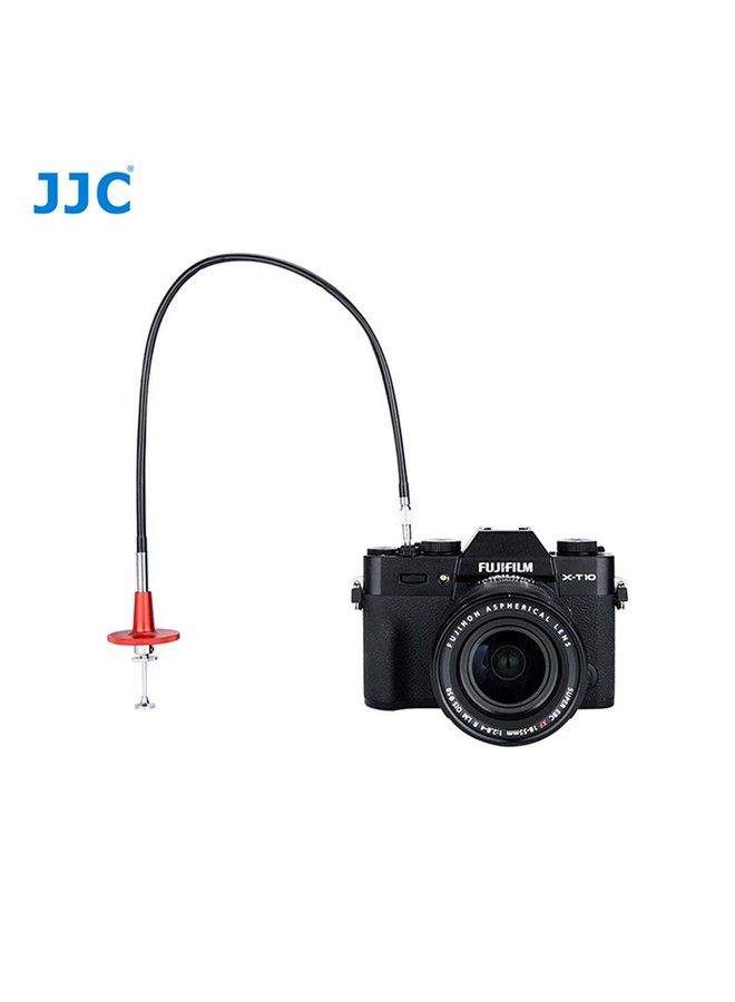 Jjc 40Cm Red Mechanical Cable Shutter Threaded Release Bulblock Design For Long Exposure Fits Fuji Xt1 Xt2 Xt3 Xt4 X100T Leica M6 M7 M8 Sony Rx1 Nikon Df F4 Fm2 F3 Fe Fm3A F80