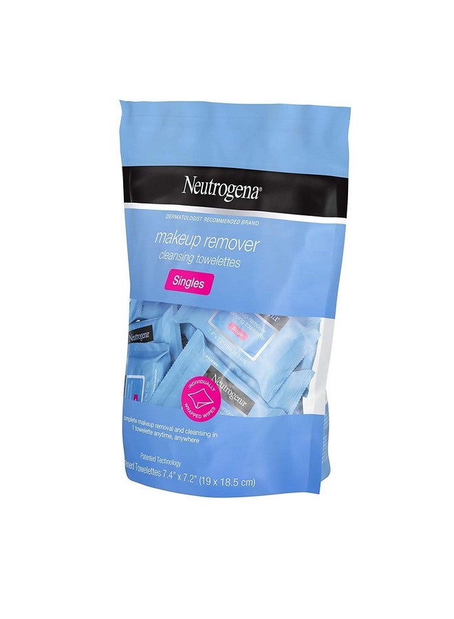 Makeup Remover Cleansing Towelette Singles Daily Face Wipes To Remove Dirt Oil Makeup & Waterproof Mascara Individually Wrapped 20 Ct (Pack Of 2)