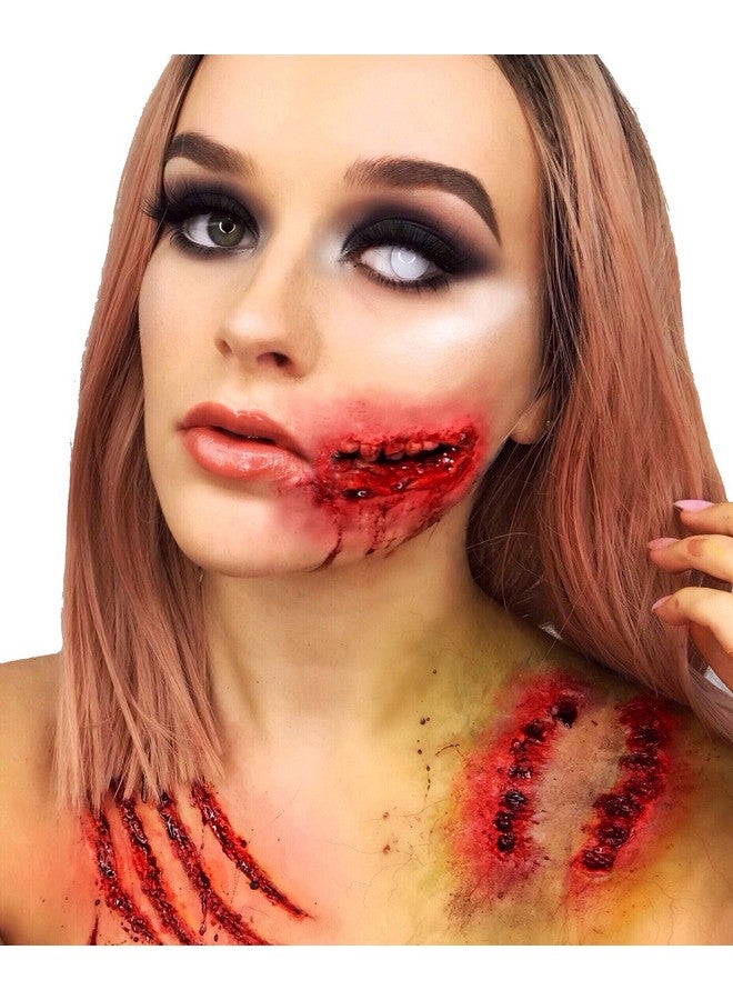 Pro Fx Halloween Special Effects Make Up Kit 1 Fake Blood Liquid Latex Modelling Wax Spirit Gum Sfx Make Up