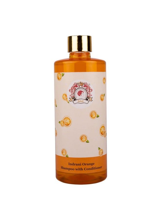 Indrani Orange Shampoo With Conditioner For Women To Reduce Hair Fall Promote Hair Growth Control Dandruff 500 Ml