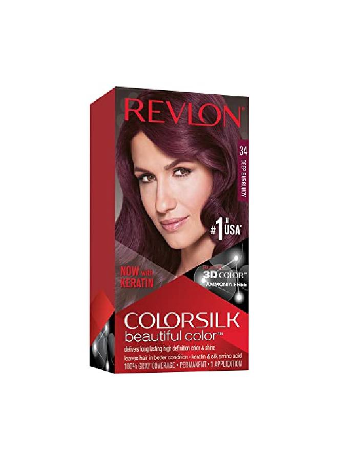 Colorsilk Hair Color 34 Deep Burgundy 1 Each (Pack Of 6)