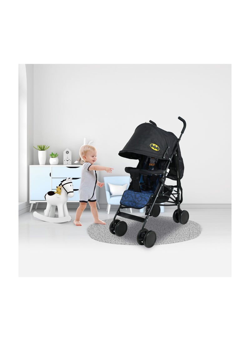 Warner Bros Batman Baby Stroller Storage Cabin  Compact Design, Shoulder Strap Adjustable Reclining Seat