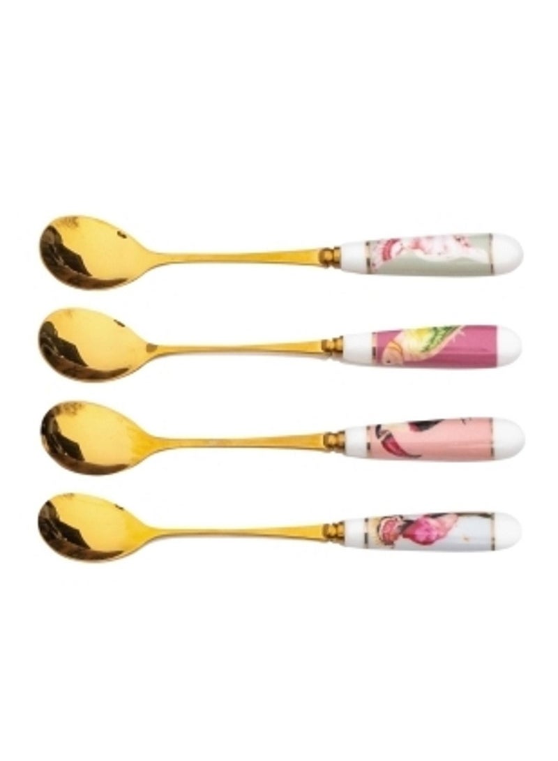 4 Bird Tea Spoons