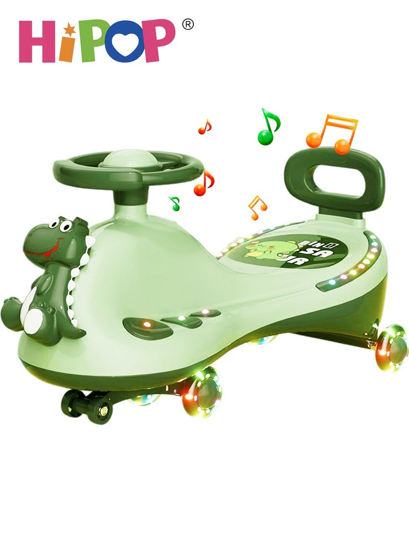 Ride on Toys for Kids,Magic Swing Ride on Car,Twist Car with Music and Light,Silent and Anti-Rollover,Children's Riding Toy