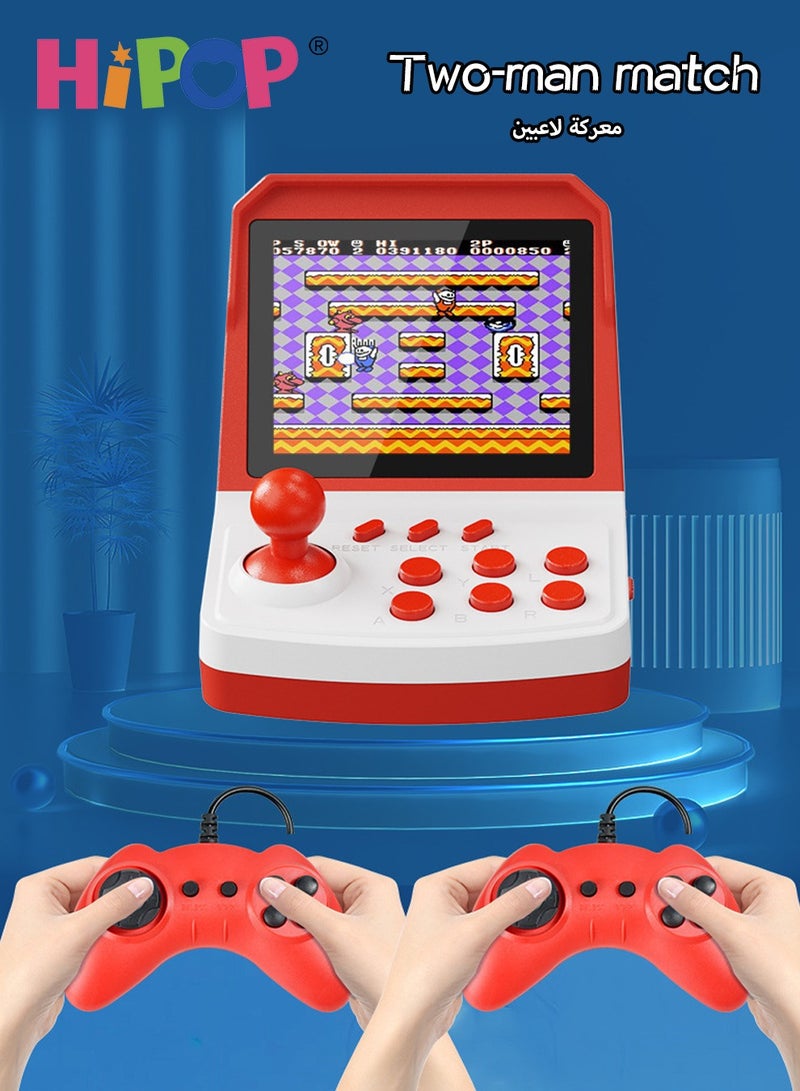 Video Game Console with Dual Gamepads,3.5-inch HD Screen Retro Arcade Games,Connected TV,Built-in Classic Free Games,Handheld Game Console for Kids