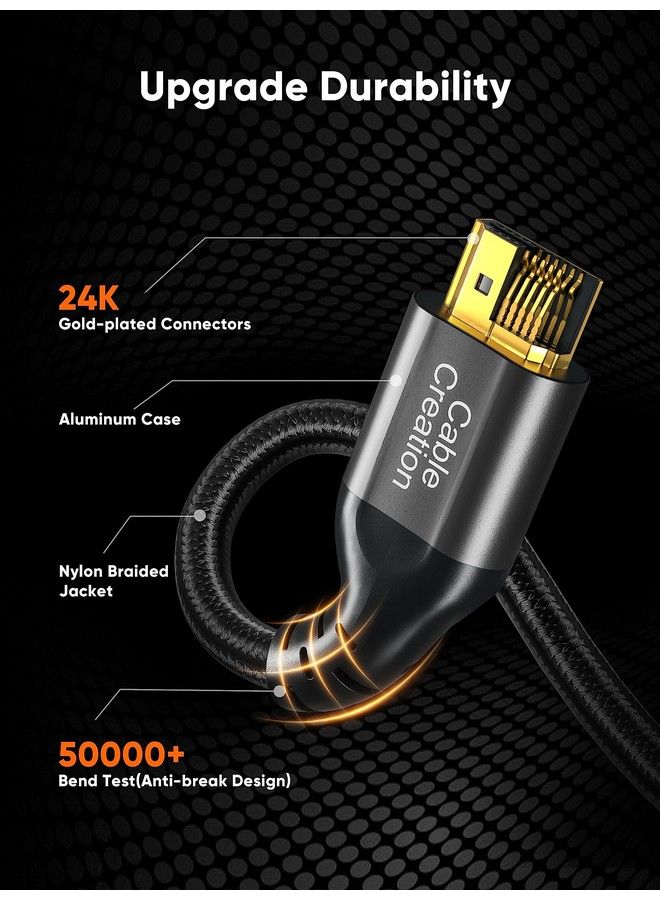 8K Hdmi Cable 10 Feet 48Gbps Hdmi 8K@60Hz Cable Earc Hdr Hdcp 2.2 2.3 Compatible With Ps5 Ps4 Xbox Series X Macbook Pro 2021 Roku Tv Sony Tv Samsung Tv Grey