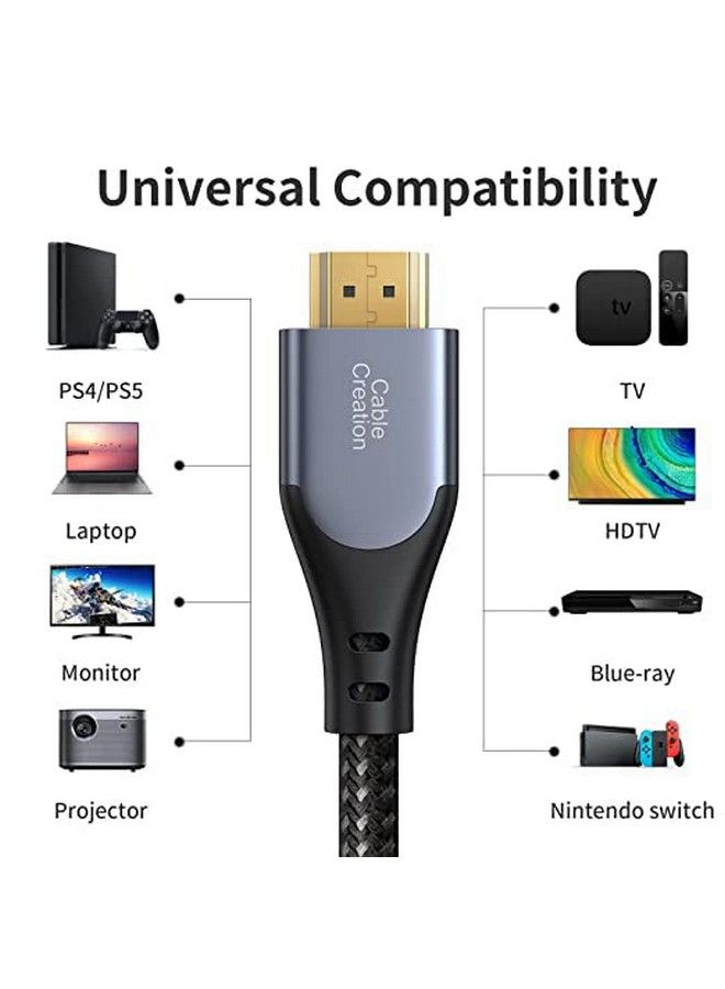 Hdmi Cable 4K@60Hz Hdmi 4K Cable High Speed 18Gbps 4K Hdr 3D 2160P 1080P Ethernet Support Compatible With A Uhd Tv Ps5 Ps4 Xbox Blu Ray Pc Laptop Projector Grey 3.3Ft
