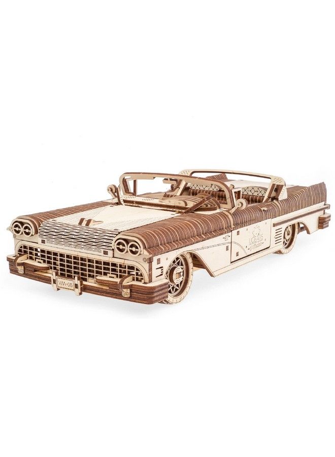 Mechanical Wooden 3D Puzzle Model Dream Cabriolet Vm 05 Father'S Day Gift Idea