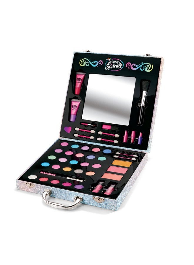 Shimmer 'N Sparkle Glitter Makeover Studio Beauty Kit All In One Beauty For Eye Cheeks And Lips For Ages 8 And Up