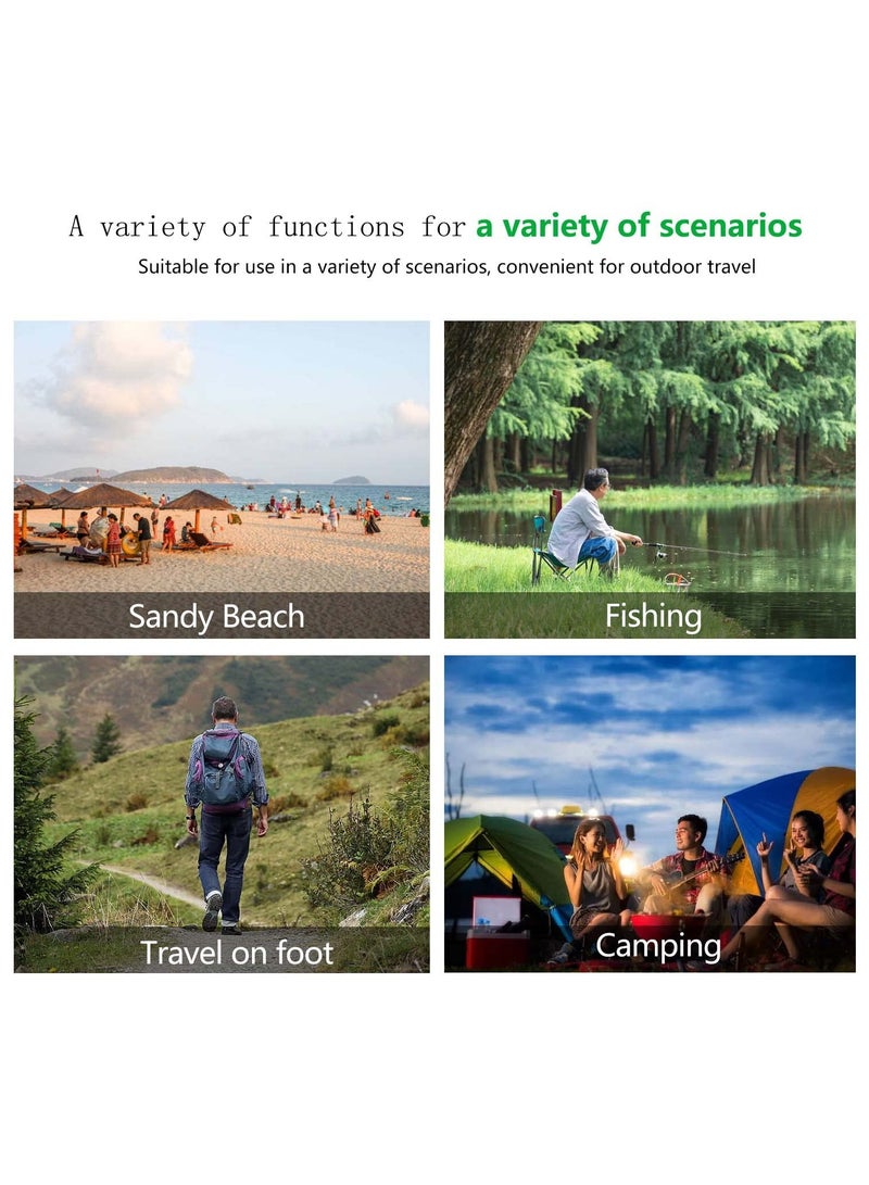 Folding Camping Chairs, Lightweight Camping Chairs, Portable Ultralight Folding Chair, Compact Backpacking Camp Chairs with Carry Bag, for Outdoor, Camping, Picnic, Fishing, Hiking and More