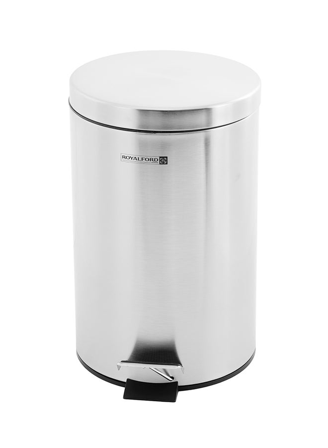 Stainless Steel Pedal Bin silver