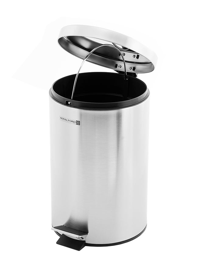 Stainless Steel Pedal Bin silver