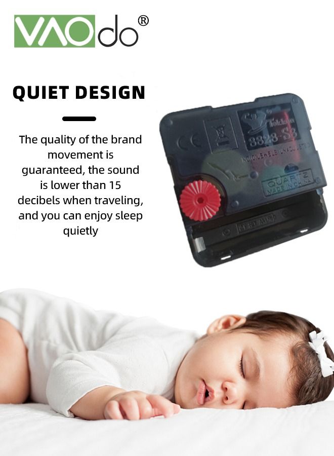 12 Inch Wall Clock Silent Quartz Clock Tempered Anti-Fog Glass Accurate Travel Time Home Decoration Clock Suitable for Bedroom Kitchen Living Room Office