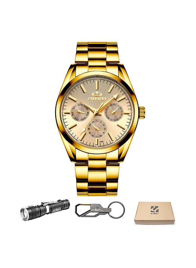 men Waterproof Stainless Steel Analog Watch CX-006B