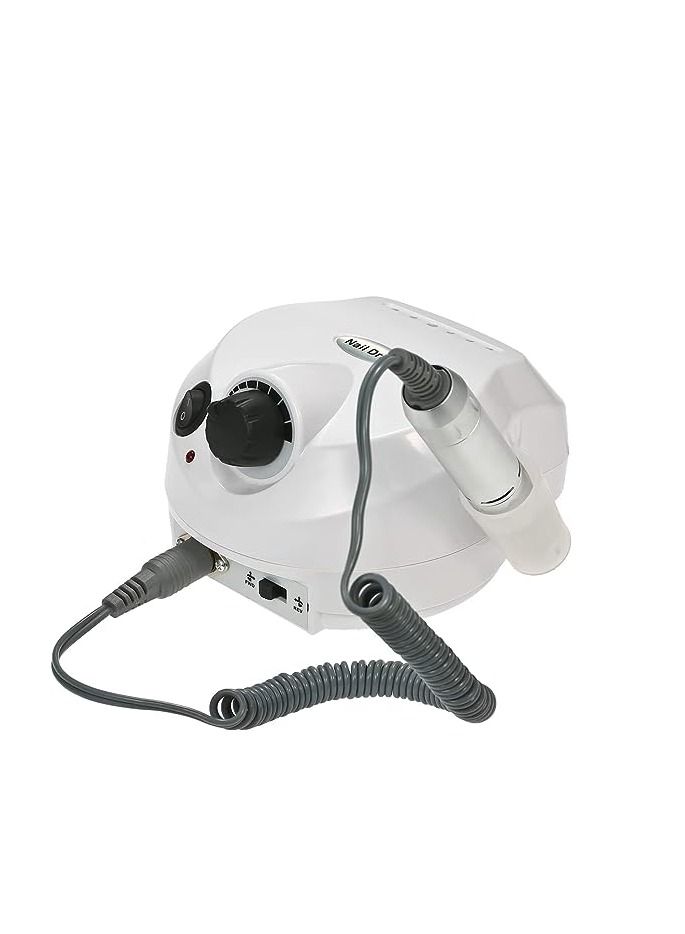 ORiTi Electric Nail Drill Machine 30000RPM E-file Electric Nail File Grinder Polisher Kit Manicure Pedicure Drill for Acrylic Gel Nails EU Plug (EU WHITE)