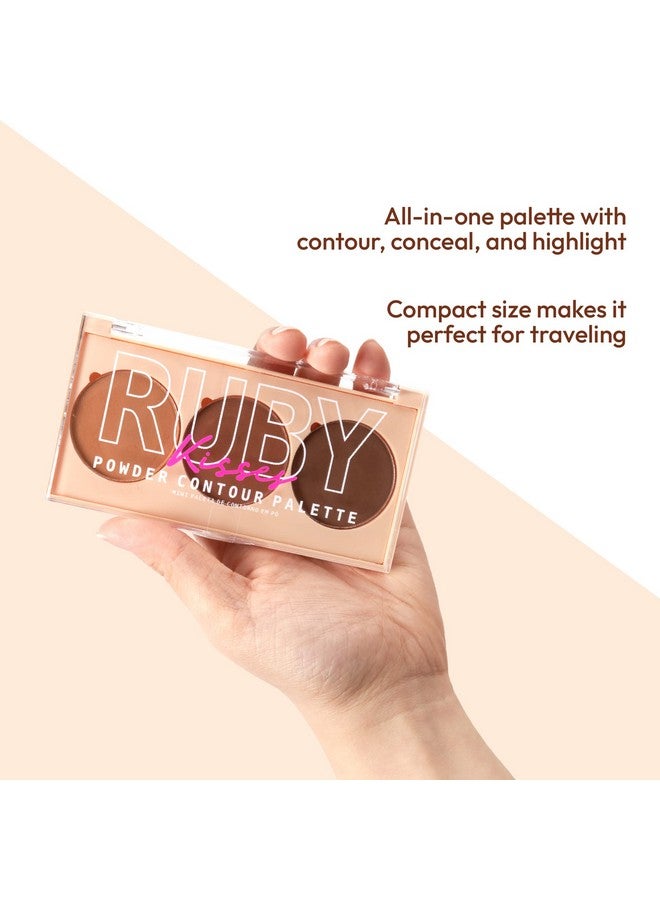 Contour Palette 3 In 1 Contour Conceal Highlight All In One Mini Palette Long Lasting Easy To Blend Powder Contour Palette For All Skin Type
