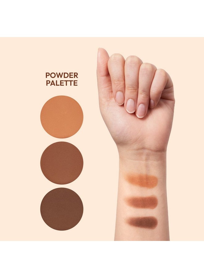 Contour Palette 3 In 1 Contour Conceal Highlight All In One Mini Palette Long Lasting Easy To Blend Powder Contour Palette For All Skin Type