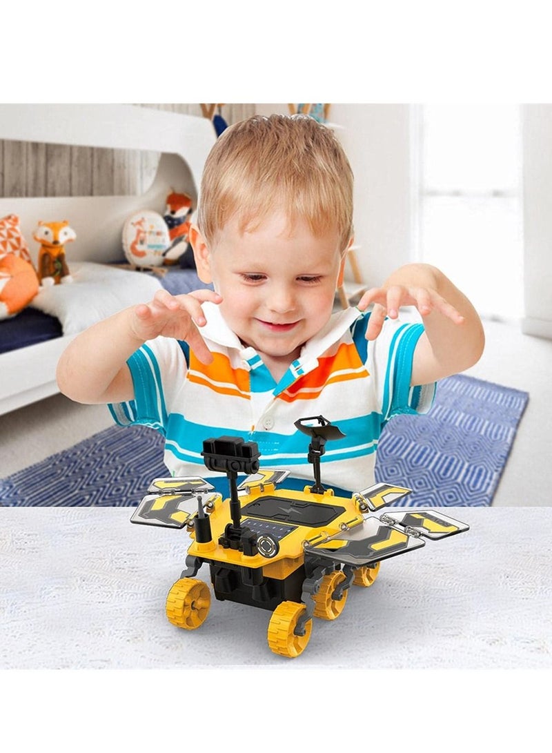 Solar Powered Rover Kit for Kids, DIY Educational Science Robot Assembly Kit, Solar Powered Building Set for Ages 8 to 12, Ideal Gift for Boys, Girls, Students, Teens