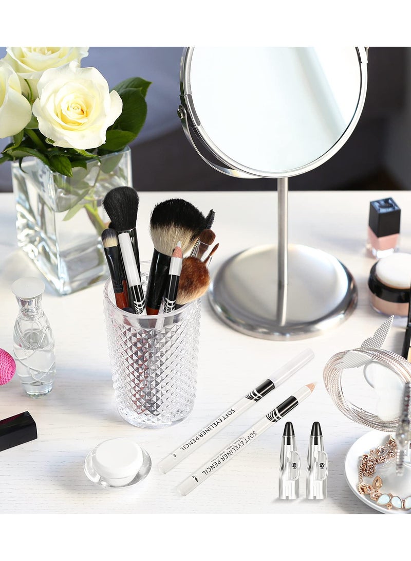 White Eyeliner Pencil Soft Highlighter Eye Liner Pencil Lying Eye Brightener Stick Eyeshadow Pencil Waterproof Hypoallergenic White Eye Liners Makeup Pencils Easy to Color Eye Makeup