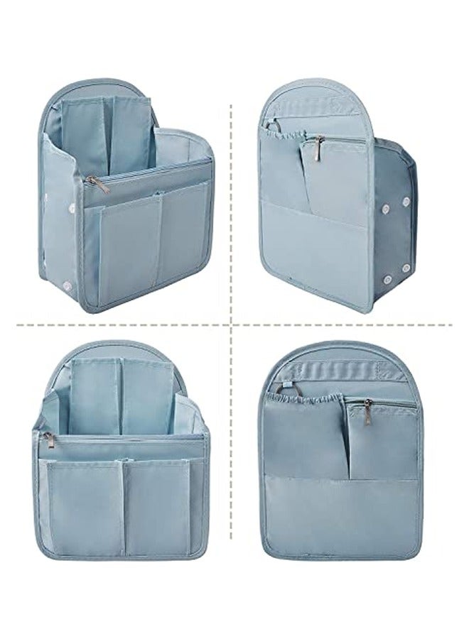 Backpack Organizer, Insert Small Bag Divider for Rucksack Purse Lightweight Nylon Shoulder Bag Organizer Insert, Light Blue