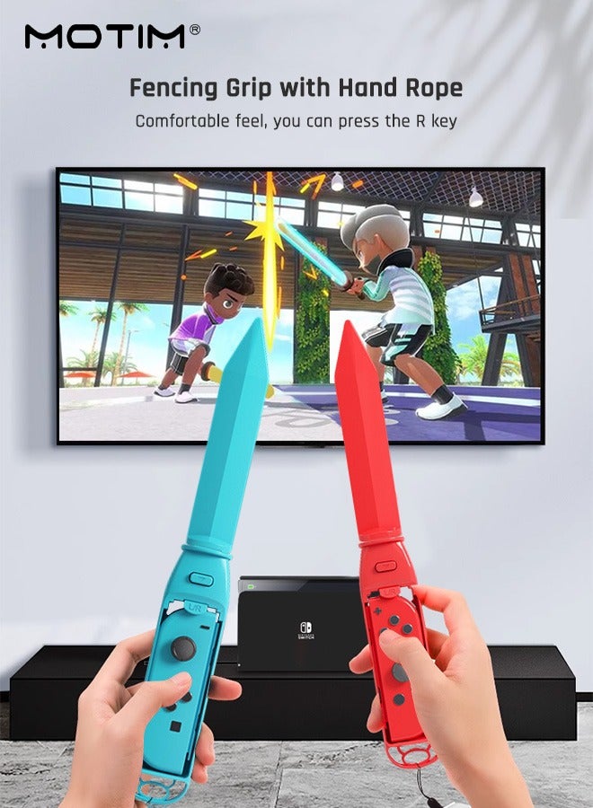 18 IN 1 Switch Sports Accessories Family Accessories Kit, Compatible with Nintendo Switch OLED Console for Switch Sports Games Bundle Kit for Nintendo Switch Games