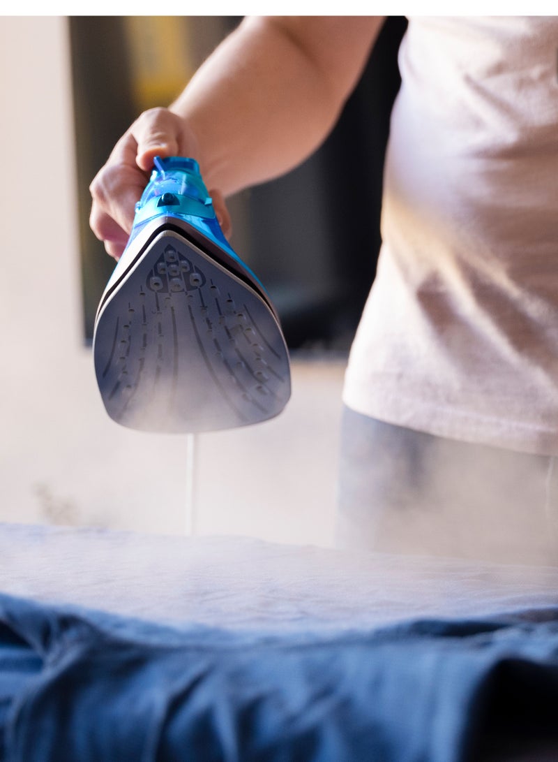 Namson Steam Iron - 1600W Power, Adjustable Temperature Control, Teflon Soleplate | Dry/Steam/Spray Functions | Vertical Steam | Self-cleaning Function | 1.5m Long Cable | Water Cup Included