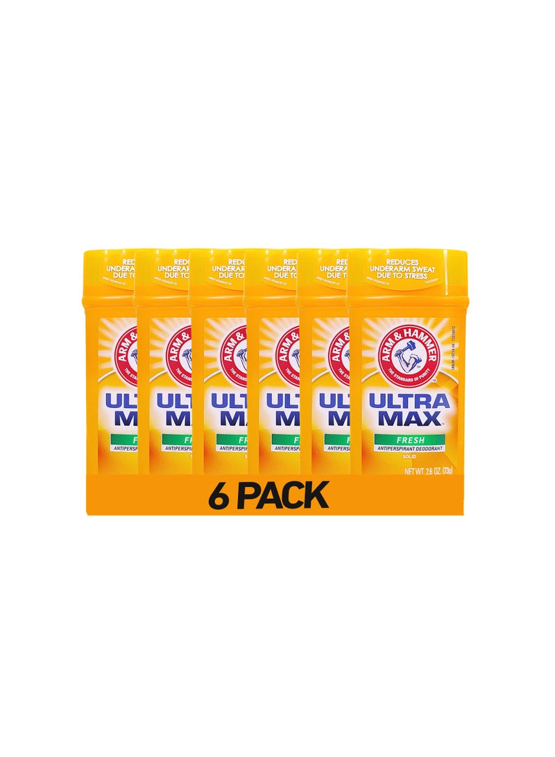 Pack of 6 Ultra Max Fresh Deodorant 438gm