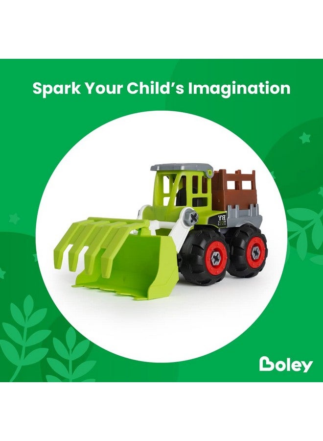 26Pc Take Apart Vehicle Toy Set, Stem Take Apart Toy With Drill And Accessories, Take Apart Farm Truck For Kids, Ages 3+