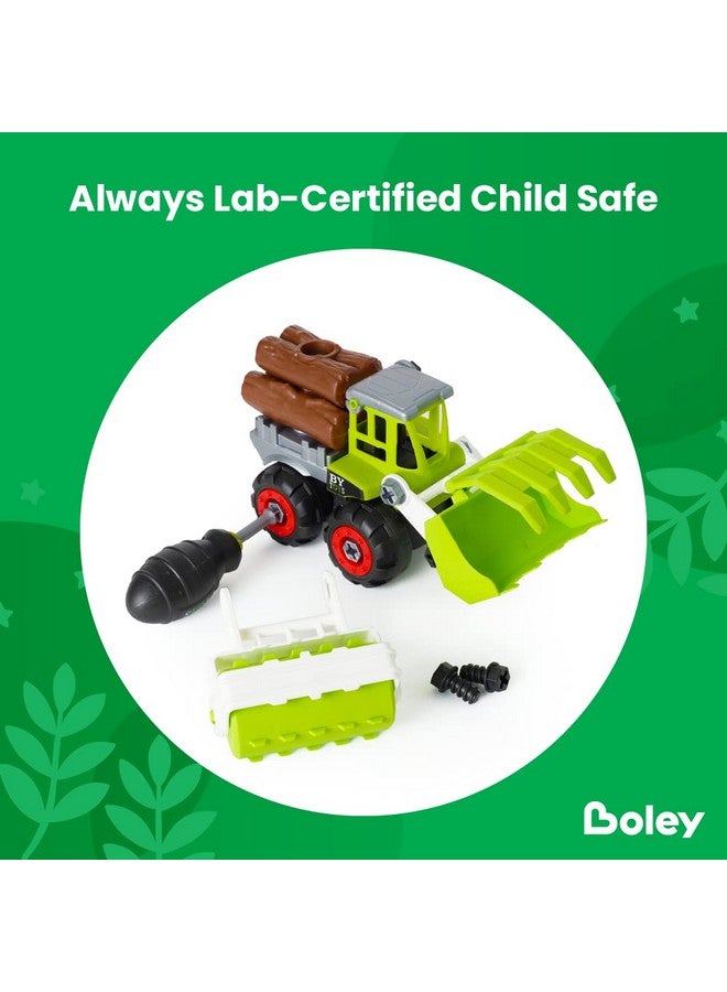 26Pc Take Apart Vehicle Toy Set, Stem Take Apart Toy With Drill And Accessories, Take Apart Farm Truck For Kids, Ages 3+