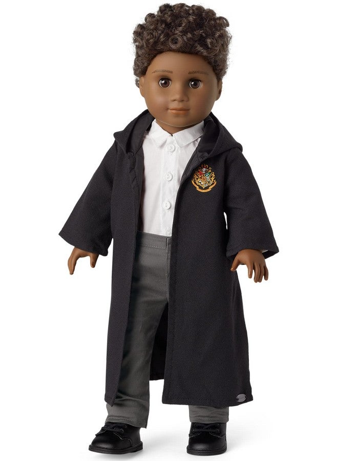 Harry Potter Hogwarts 5Piece Uniform For 18Inch Dolls With A Black Robe, A White Buttonfront Shirt, And Twill Pants Doll Not Included