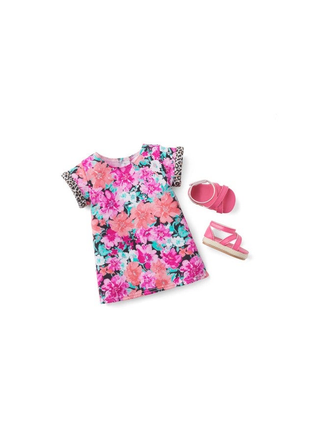 Truly Me Show Your Sweet Side Outfit For 18Inch Dolls With Floral Printed Tshirt Dress