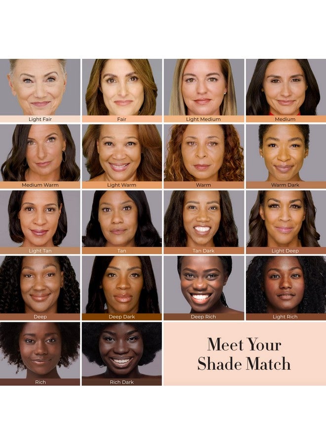 Silk Airbrush Spray Foundation Makeup Starter Kit Full Coverage Foundation, Primer & Dualsided Buffing Brush Buildable Coverage, Antiaging Formula Hydrates & Moisturizes (Shade Light Medium)