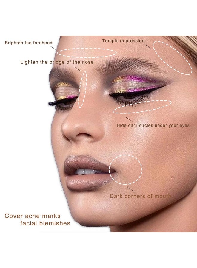 Cream Concealer Corrector Correcting Contour Makeup Set Under Eye Concealer Cream Kit For Dark Circles And Blemish 6