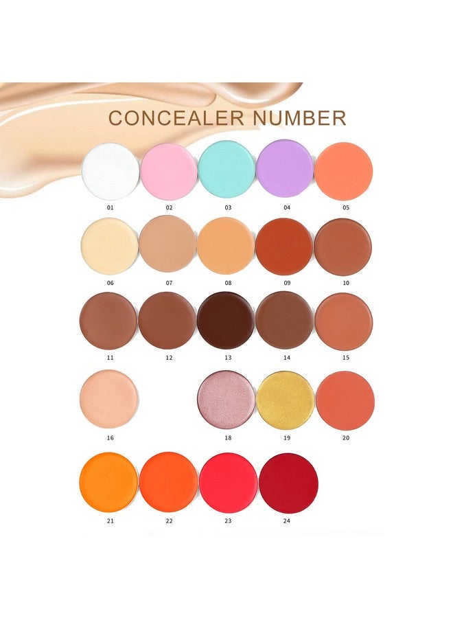 Cream Concealer Corrector Correcting Contour Makeup Set Under Eye Concealer Cream Kit For Dark Circles And Blemish 6