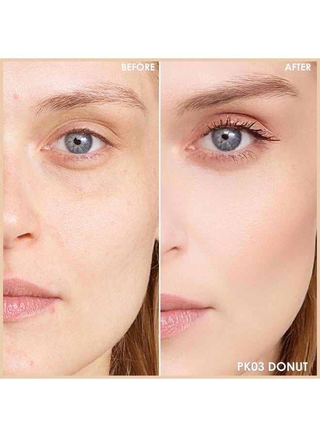 Fix Corrector Concealer Stick, With 2 Replaceable Sponge Applicator, Full Coverage Concealer Makeup, Color Corrector For Dark Circles, Transfer Resistant, Pk03 Donut