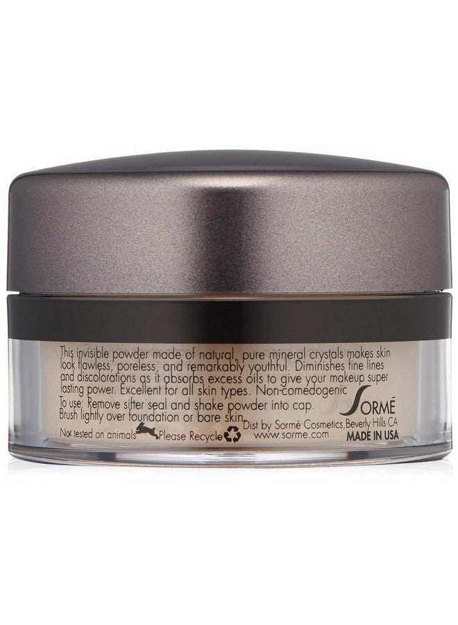 Sorme Treatment Cosmetics Mineral Secret Light Reflecting Powder 0.5Oz ; Hypoallergenic Matte Setting Powder Makeup With Oilcontrol ; Micronized Mineral Make Up Powder In Citron ; Spf15 Loose Powder