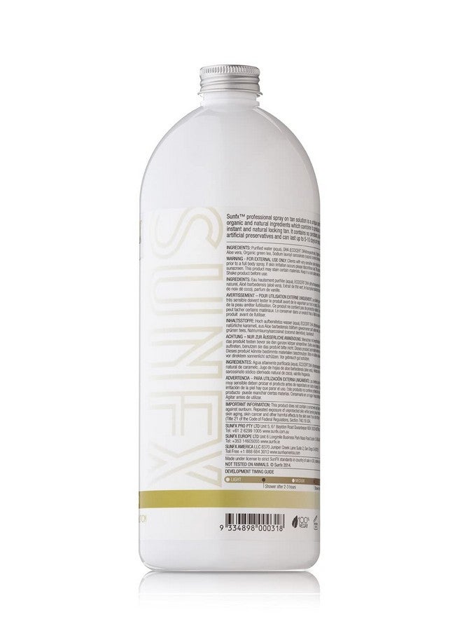 Caribbean Rapid All Natural Spray Tanning Solution(1L;33.8 Fl Oz, Dark Summer)