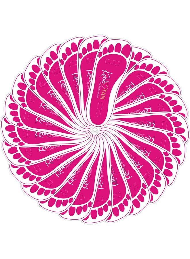 200 Pairs(400Feets) Spray Tan Feet Pads Protectors In Pink Color For Sunless Spray Tanning