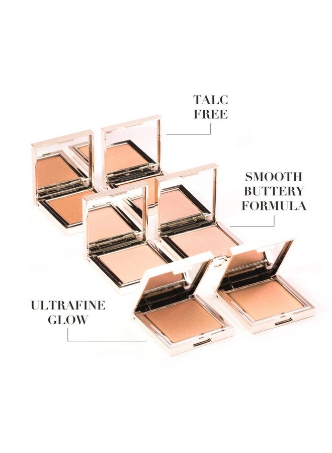 Powder Highlighter  Creamy Formula Luxurious Finish Buildable Pigment Talc, Paraben, Gluten & Cruelty Free Vegan Friendly, Citrineshimmering Gold, Rose Gold