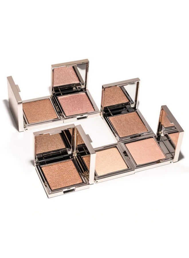 Powder Highlighter  Creamy Formula Luxurious Finish Buildable Pigment Talc, Paraben, Gluten & Cruelty Free Vegan Friendly, Citrineshimmering Gold, Rose Gold