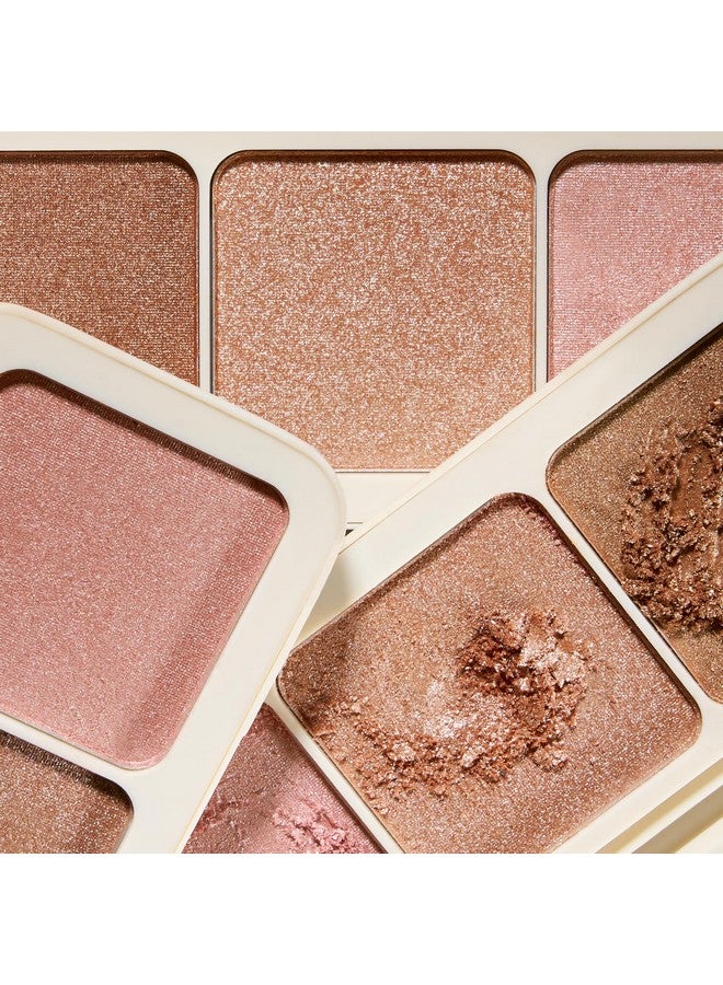 Custom Enhancer Highlighter Makeup Palette Buildable Illuminating Highlight Use On Eyes, Cheeks And Body Travel Friendly